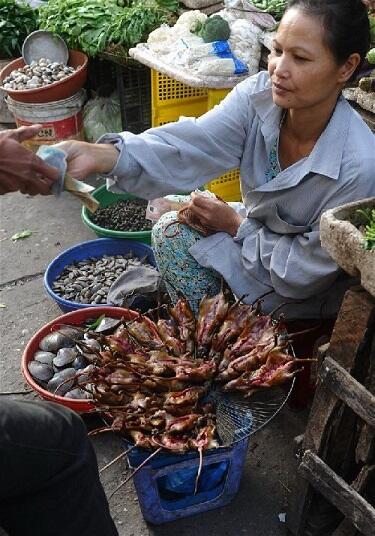 &#91;Vietnam&#93; Berburu Tikus, Sembelih, Panggang, Siap Dipasarkan, Rasa Ayam Panggang :D