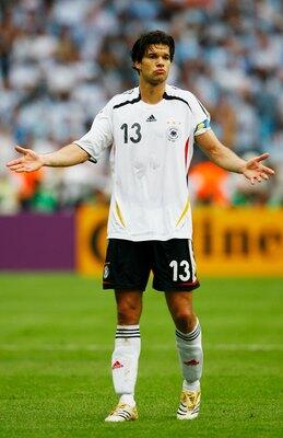 wts jersey jerman (germany) home 2006 #13 michael ballack RARE w bonus action figure