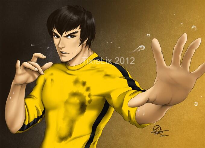 baju ketat kuning yang sangat melegenda itu di lelang gan ....(BRUCE LEE)