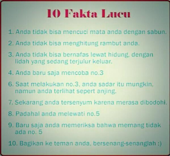 10 FAKTA LUCU pict