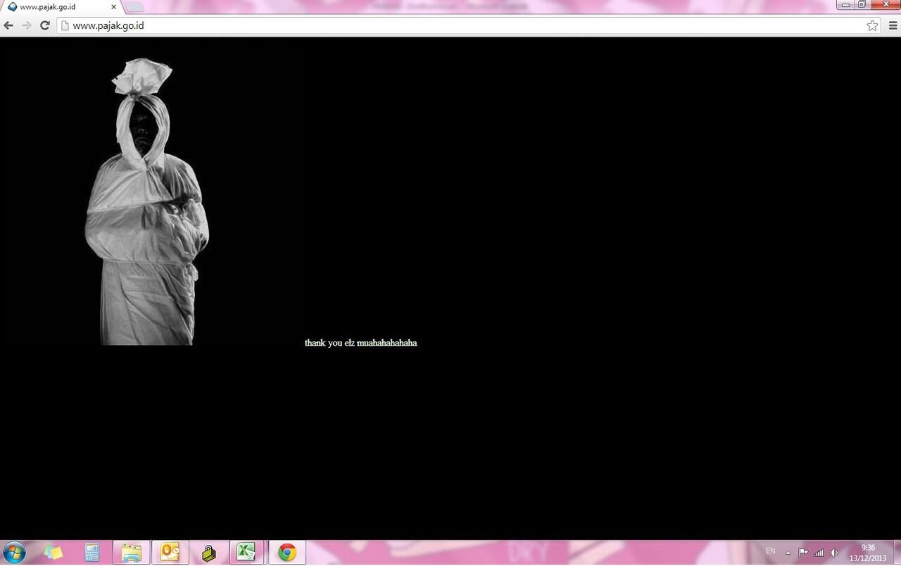 website dirjen pajak gambar POCONG gan!!!