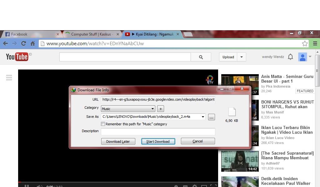 HELP !! Solusi munculnya download video playback di youtube !!