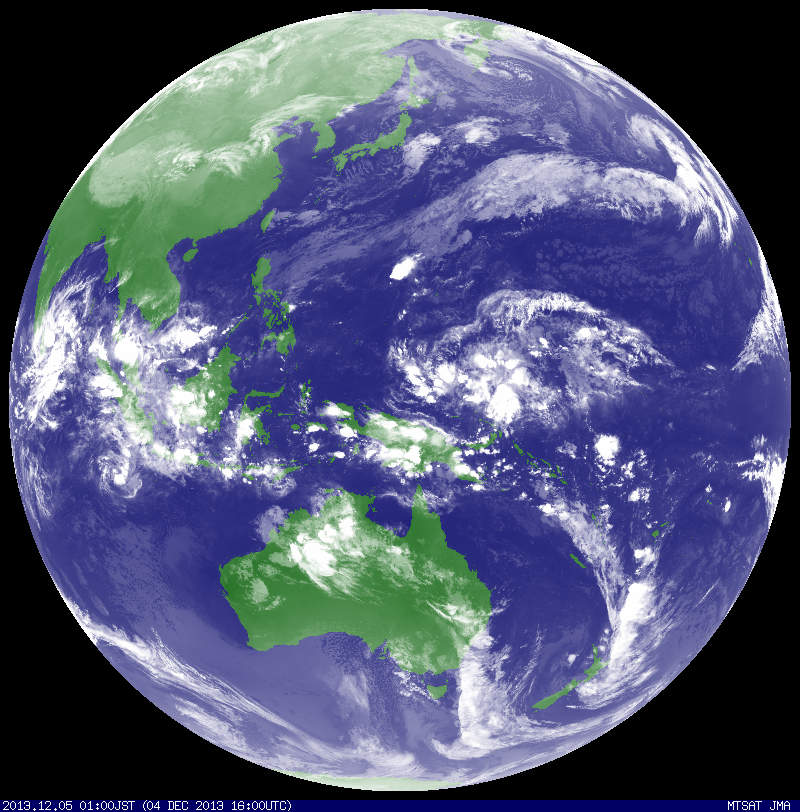 Penampakan Satelit Cuaca di Beberapa Negara
