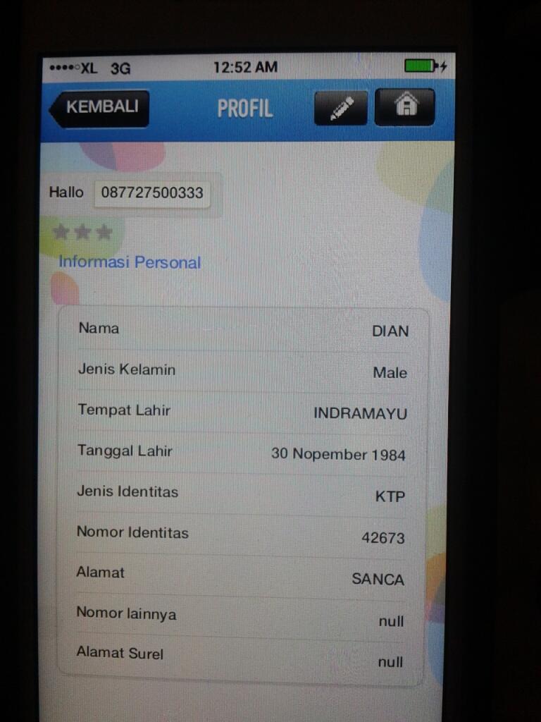 GAWAT GAN....IDENTITAS KITA BS BOCOR (YG PAKE Aplikasi "My XL" MASUK)
