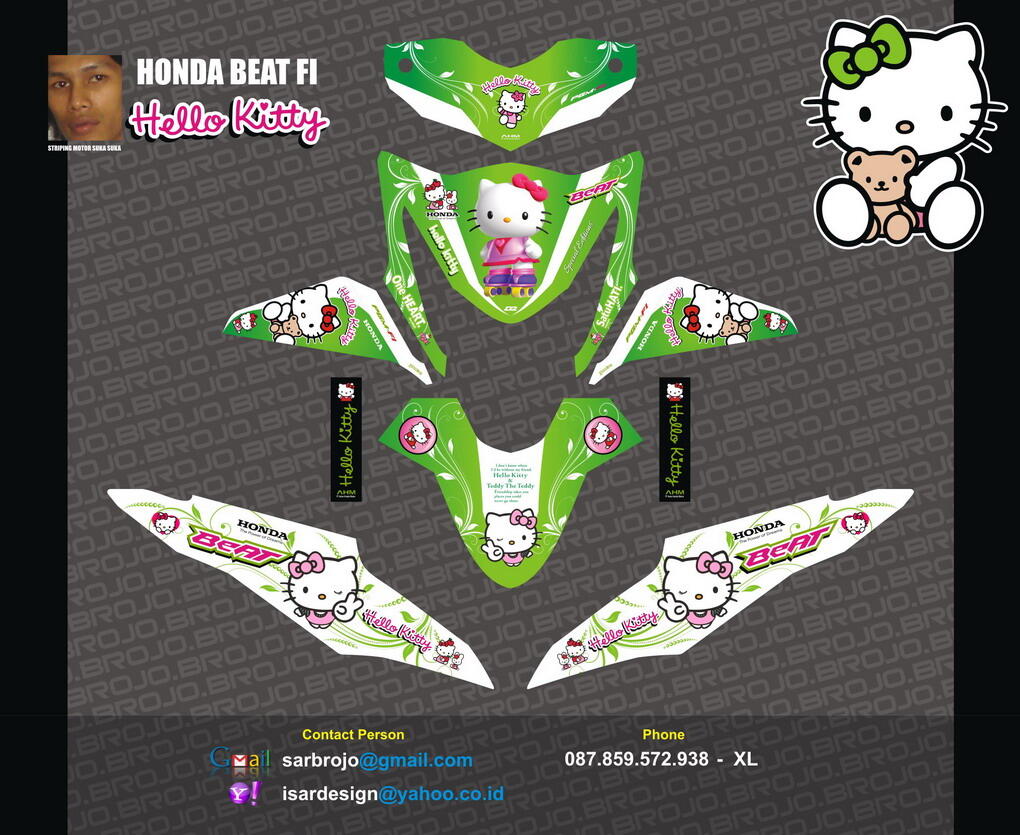 Gambar Stiker Motor Beat Keren Terlengkap Gentong Modifikasi