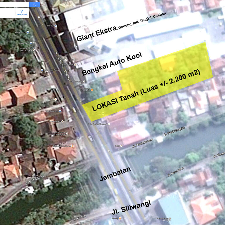 Tanah Cirebon 2200m Pinggir Jalan Sunan Gunung Jati (Pasindangan)