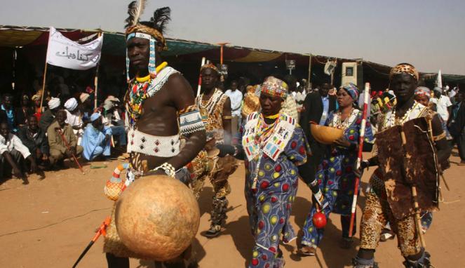 (pict) Kontes Kecantikan Masyarakat Adat Sudan