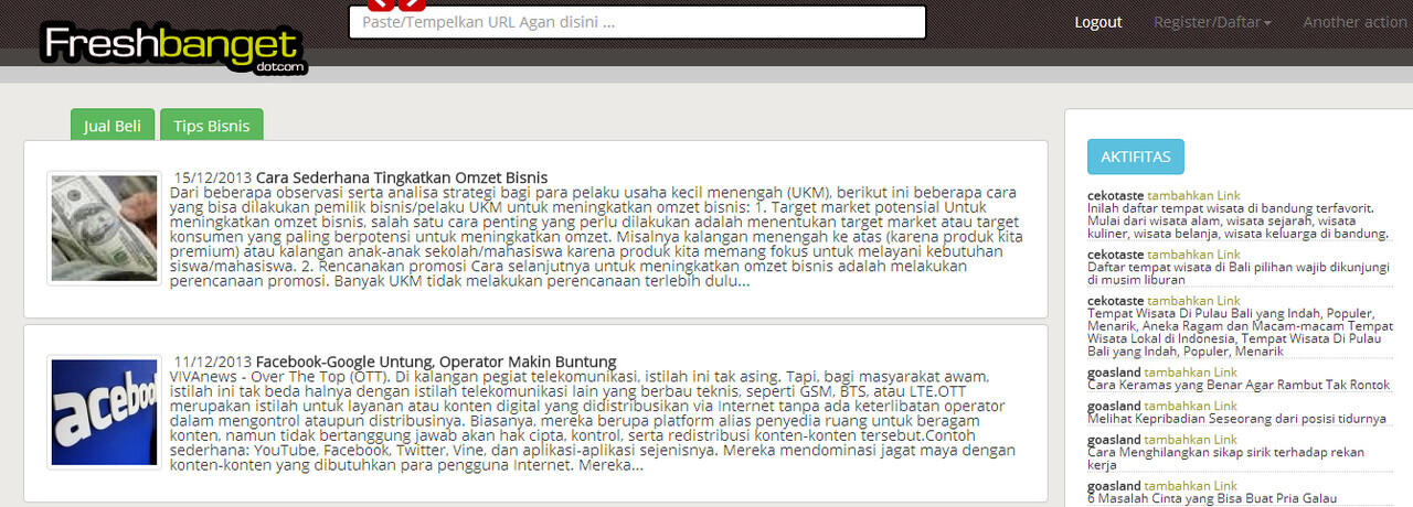 Sharing - Freshbanget.com - Cara Mudah Promosiin Blog &amp; Dapetin Backlink