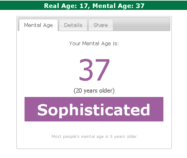 ayo gan, tes seberapa tua mental ente di &quot;Mental Age Test&quot;