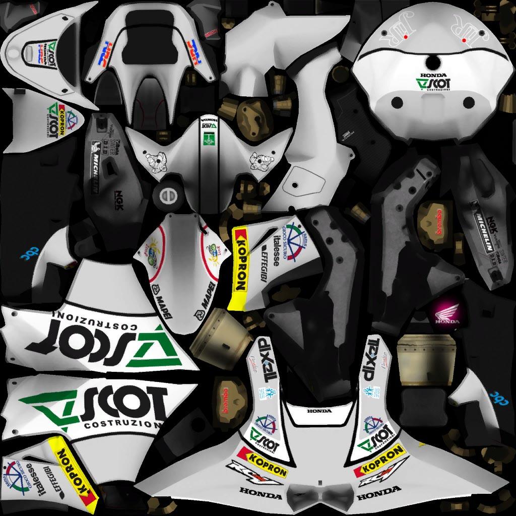 CARA GANTI SKIN MOTOR MOTOGP08