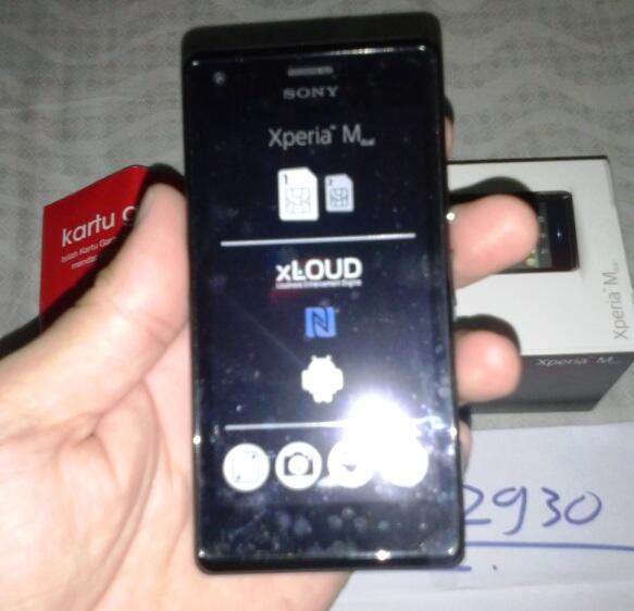 Xperia M Dual Sim Black, Super Mulus, Like New, 2mg pakai, Malang