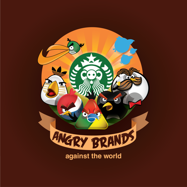 Bagaimana Jika Logo-Logo Terkenal Diubah Menjadi Angry Birds? 