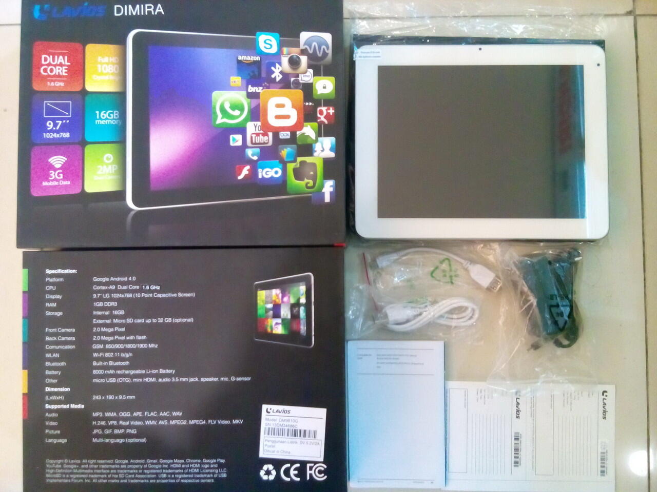 Tablet Lavios Dimira 9.7" DKI Jakarta
