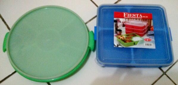 JUAL : Grosir Rantang Katering Plastik Segi dan Bulat Murah