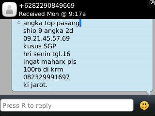 Ini sms maksute ape yeh gan ?