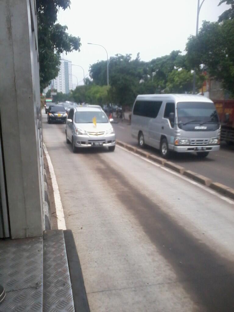 bendera Kuning masuk Jalur Busway