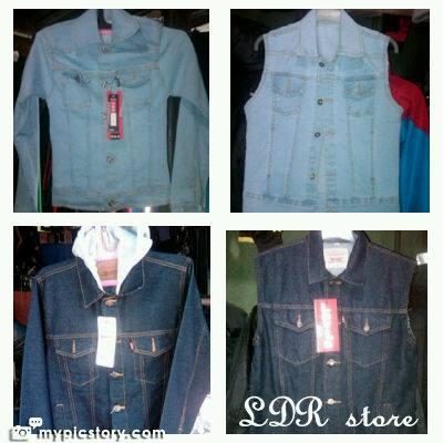 jaket + hoodie + vest levis