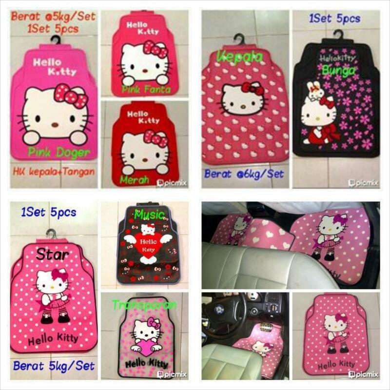  Jual  AKSESORIS MOBIL  HELLO KITTY POOH  dll SARUNG  JOK  