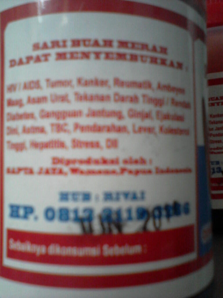 Sari Minyak Buah Merah 100% Asli Papua