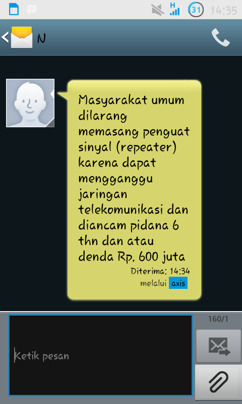 Apakah Agan2 Dapat Sms Kayak Gini ??