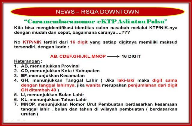 Cara Membaca E-KTP asli / Palsu