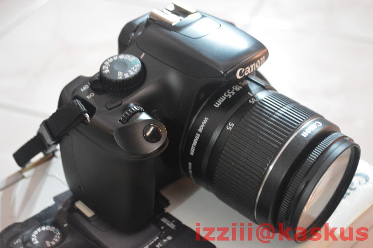 Jual Canon EOS 1100D + lensa EFS 18-55mm IS II Kit Fullset monggo gan,,,