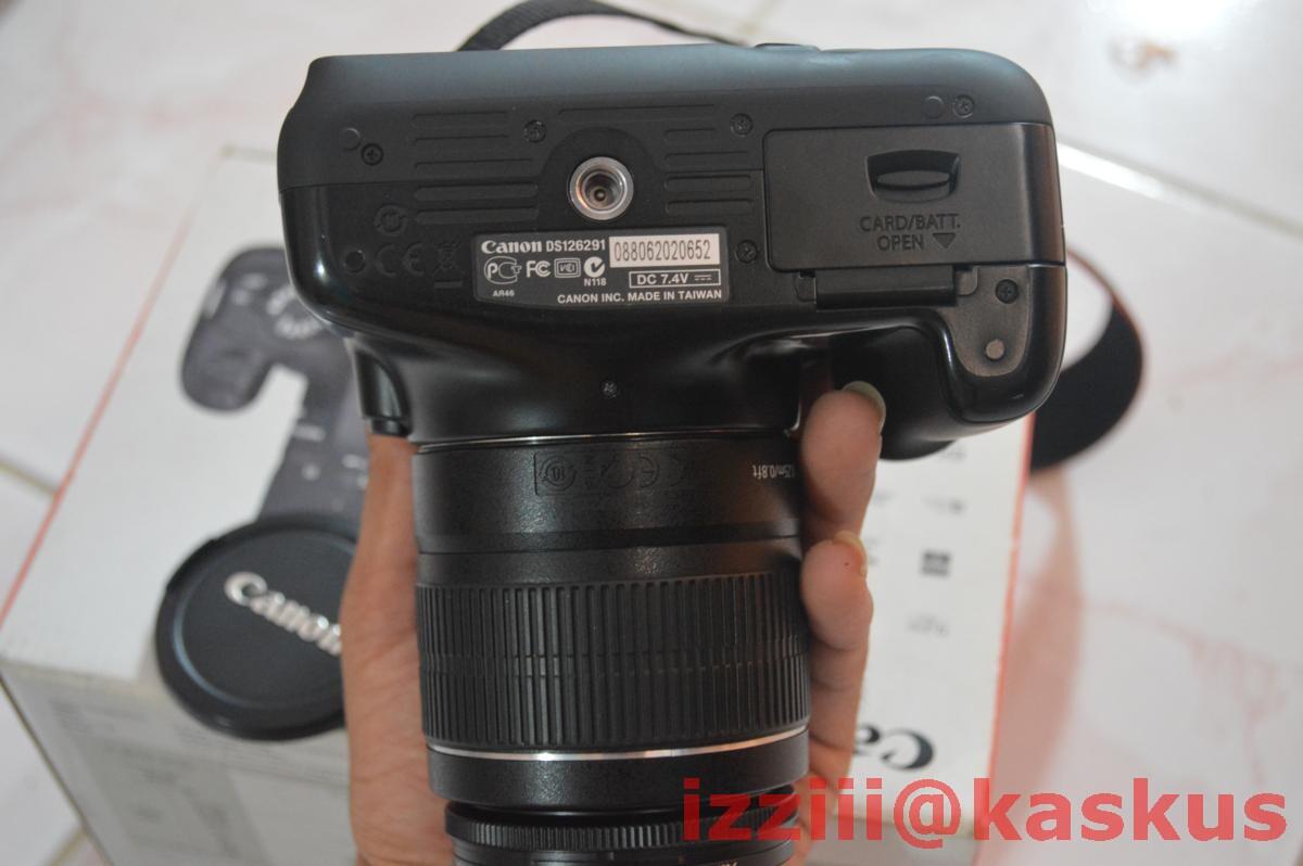 Jual Canon EOS 1100D + lensa EFS 18-55mm IS II Kit Fullset monggo gan,,,