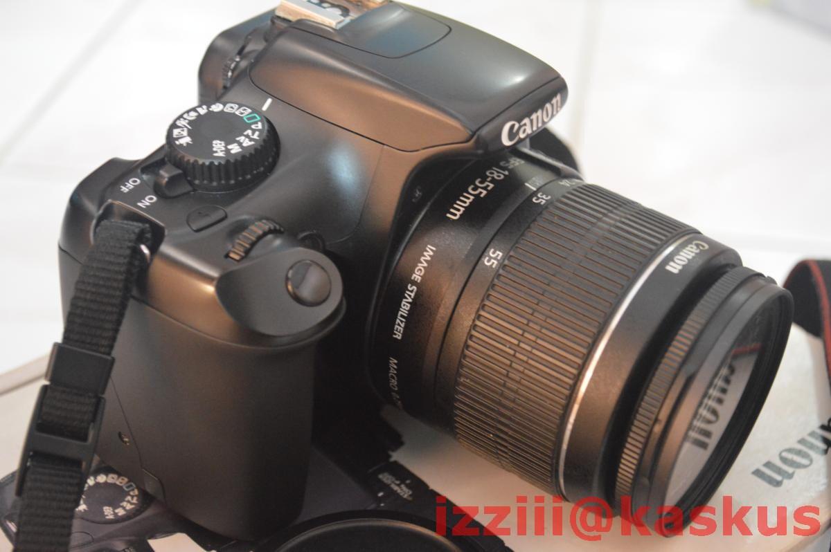 Jual Canon EOS 1100D + lensa EFS 18-55mm IS II Kit Fullset monggo gan,,,