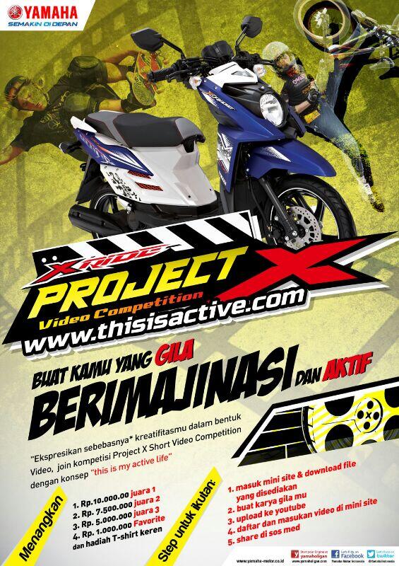 YAMAHA X RIDE PROJECT X VIDEO COMPETITION