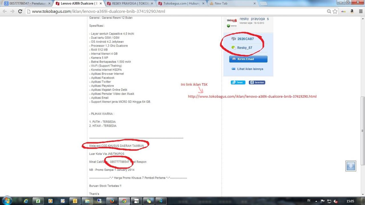 Akun email n T*koB****s Ane mau dibobol