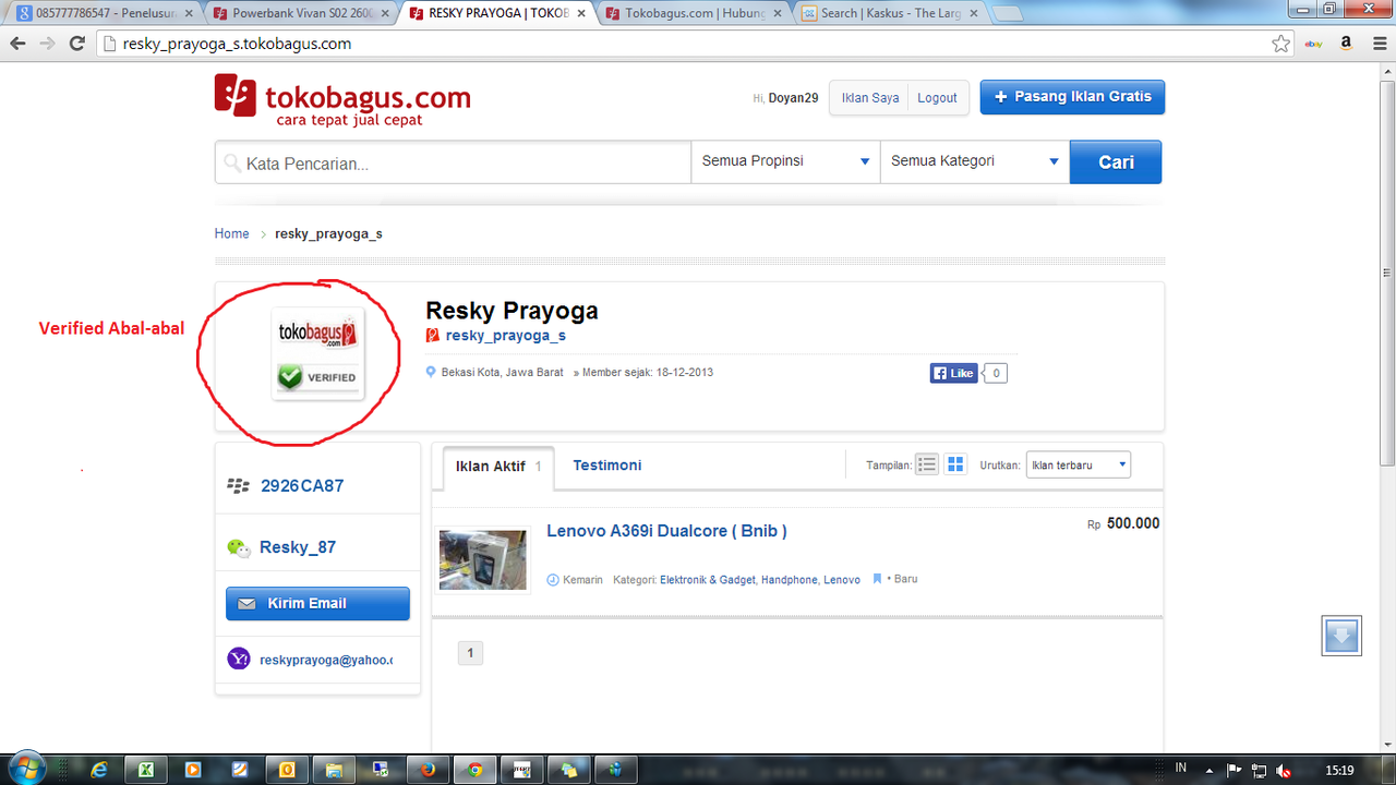 Akun email n T*koB****s Ane mau dibobol