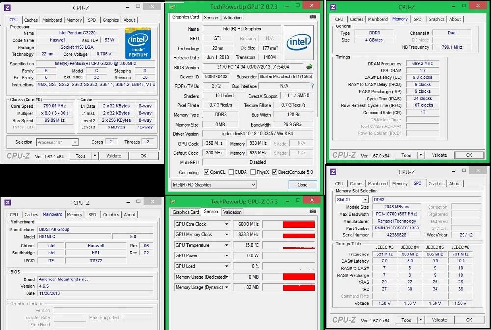 Review Intel Haswell Pentium G3220 + Biostar H81MLC