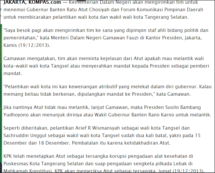 &#91;ANEH - ANEH SAJA NIH KOMPAS &#93; Gak bisa bedain Kota Tangerang dan Tangsel