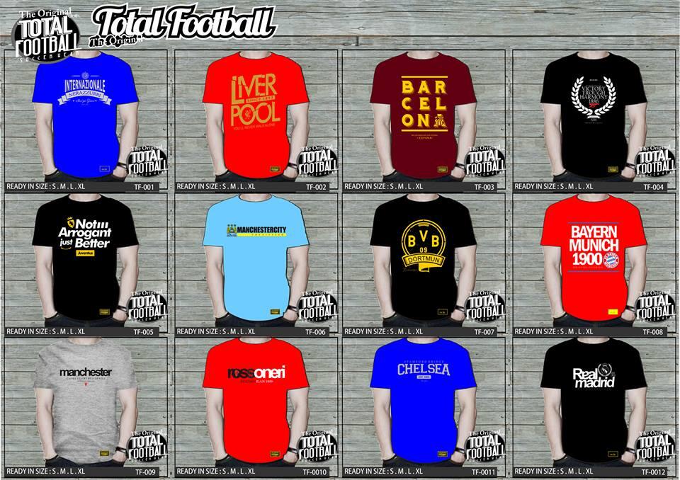 JUAL KAOS TOTAL FOOTBAL.. BISA SATUAN ATAU LUSINAN