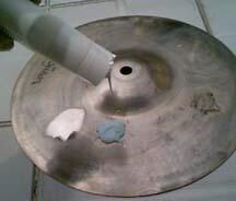 cara membersihkan cymbal drum