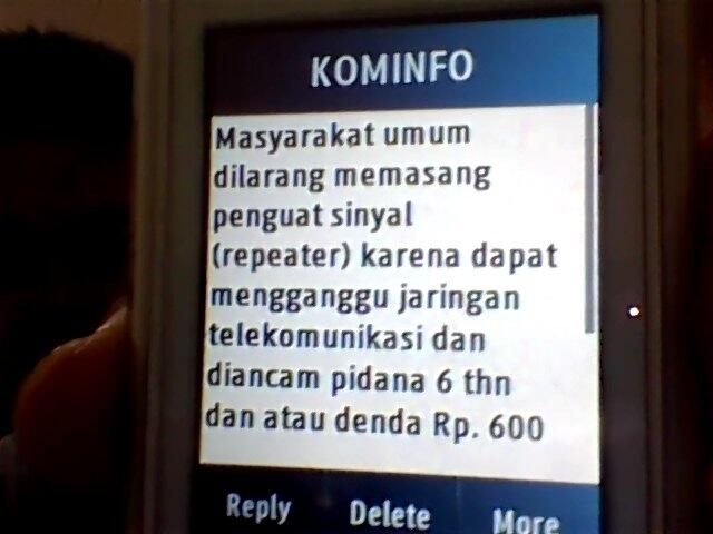 SMS dr KEMKOMINFO