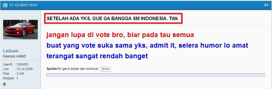 Ketika Thread Anti-Nasionalisme Menjadi Hot Thread di Largest INDONESIAN Community