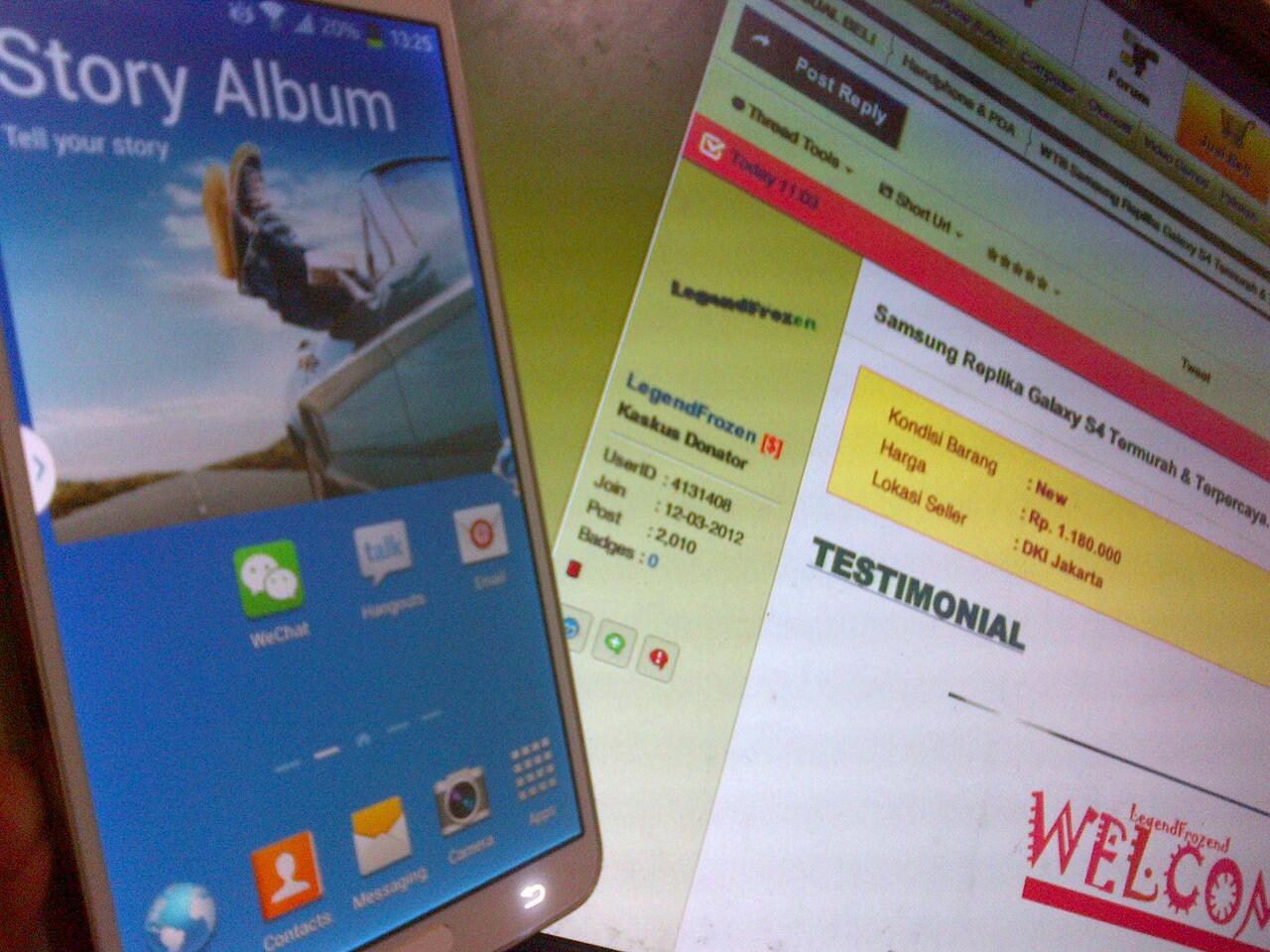 Samsung Replika Galaxy S4 Termurah & Terpercaya.