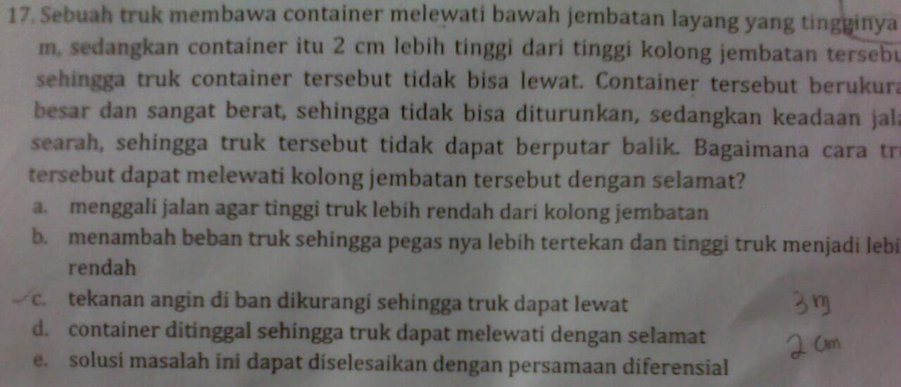 UAS Matematika Teknik III ( Bikin Ngakak Soalnya ) Mahasiswa Masuk