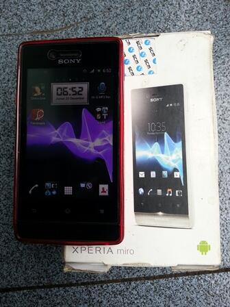 JUAL MURAH,,BU,,Sony Xperia Miro Fullset,,bonus HP CDMA..COD BANDUNG