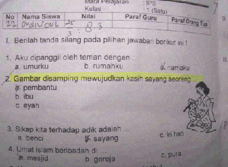 Jawaban-jawaban Ujian nYang Bakal Bikin Guru Berhenti 