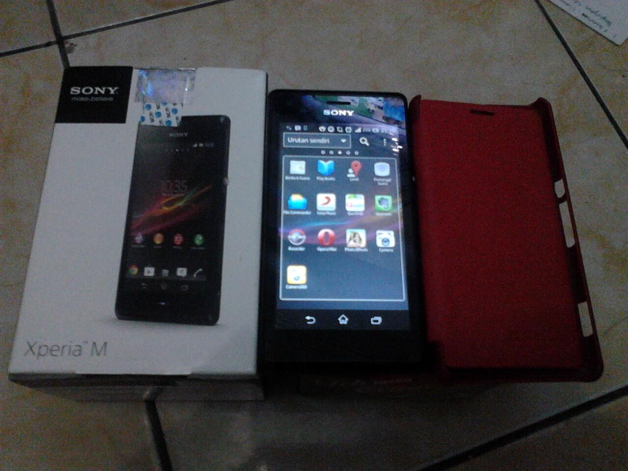 Sony Xperia M Black Mulus Garansi Resmi