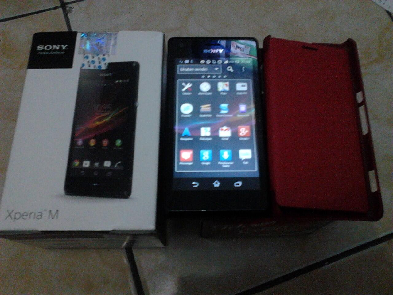 Sony Xperia M Black Mulus Garansi Resmi