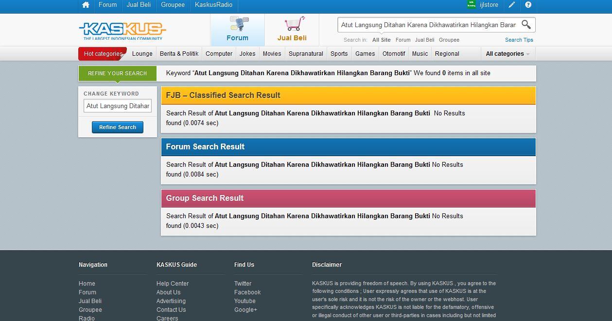 Atut Langsung Ditahan Karena Dikhawatirkan Hilangkan Barang Bukti 