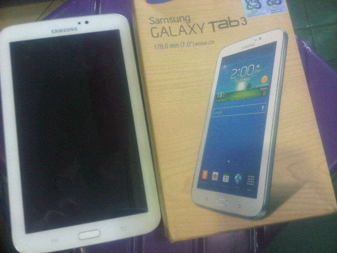 Galaxy Tab 3 7.0 (SM-T210) white wifi only mulussss (arab)