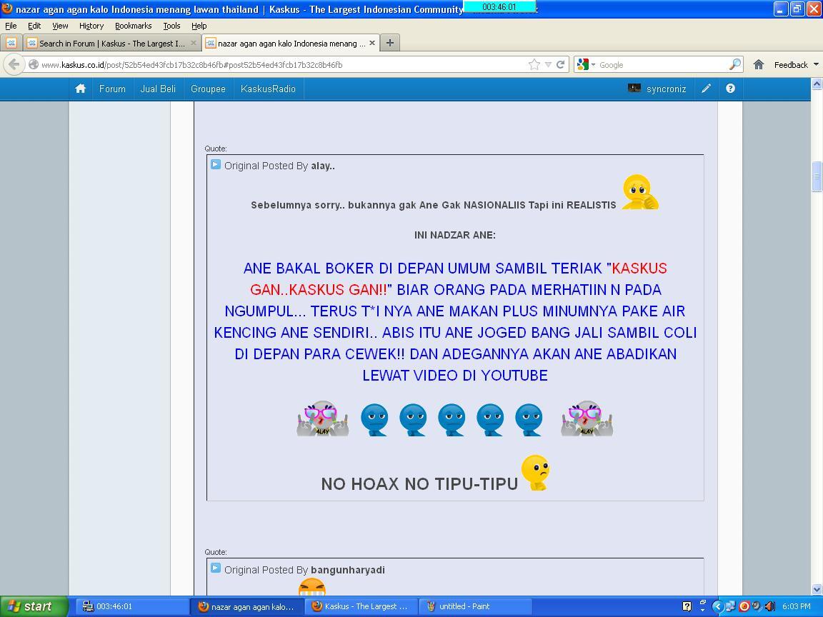 PARA PEMBUAT NAZAR INDO VS THAILAND