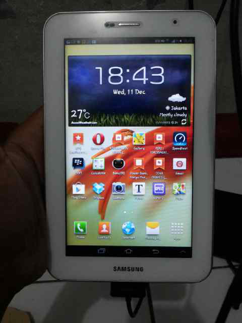 samsung galaxy tan 7 plus gt p6200 tlp sms dan bbm