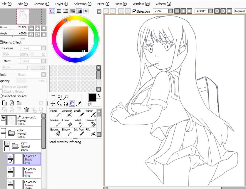 mau share karya ane gan, yg suka gambar anime masuk