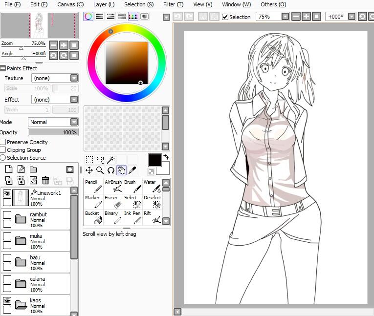 mau share karya ane gan, yg suka gambar anime masuk