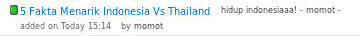 5 Fakta Menarik Indonesia Vs Thailand